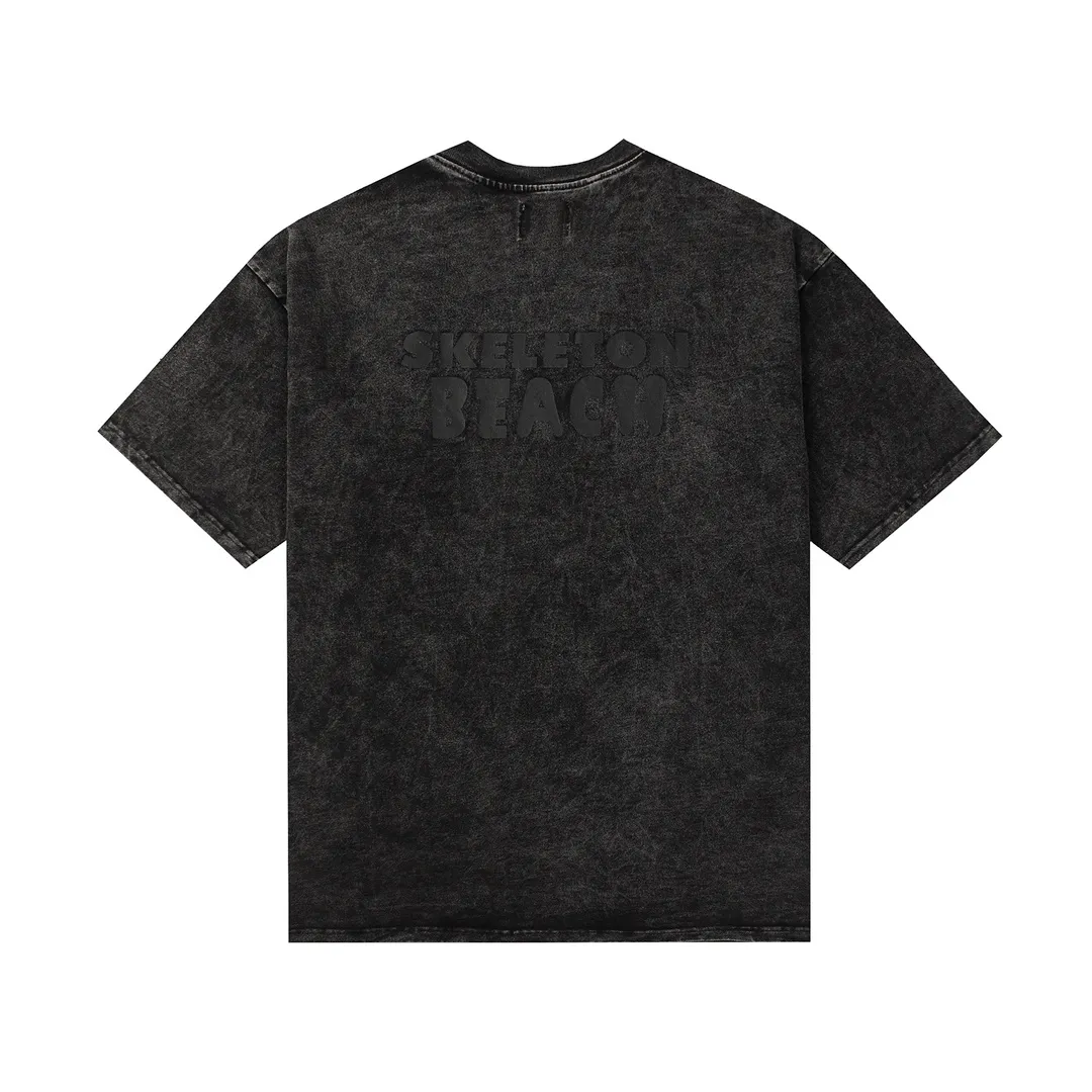 GALLERY.DEPT Summer new short-sleeved model number: D3133#P116 Color: washed black Size: S M L XL